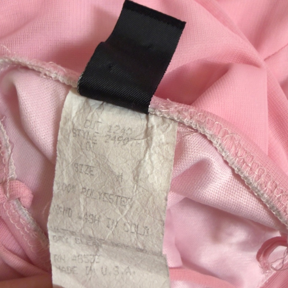 Vintage Windsor Pink Halter Dress Handkerchief Hem XS Ruched Fairy Y2K Prom - Picture 6 of 16